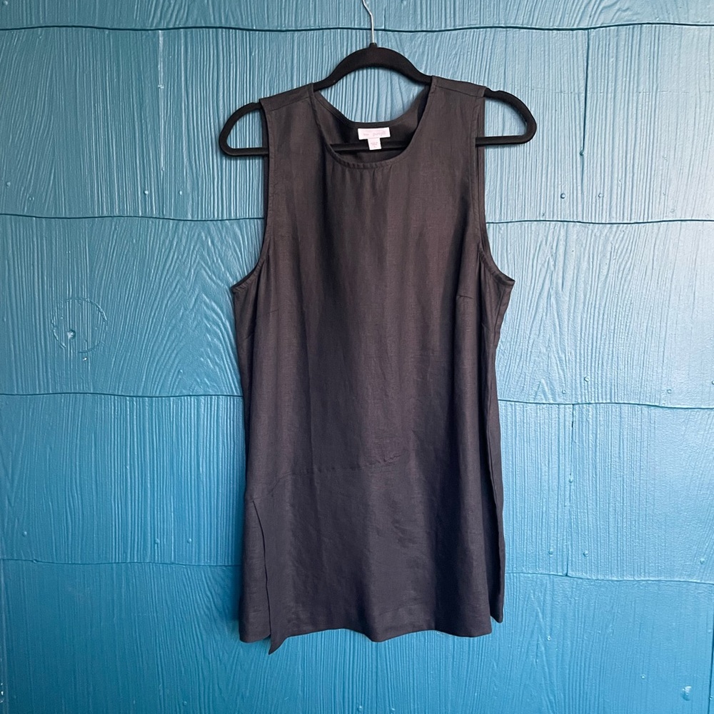 J Jill pure Jill 100% linen sleeveless tunic/sheath top size L